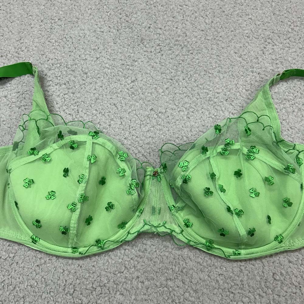 Adore Me Lucky Bra 38H Balconette Bra  Clover Irish Patrics day
